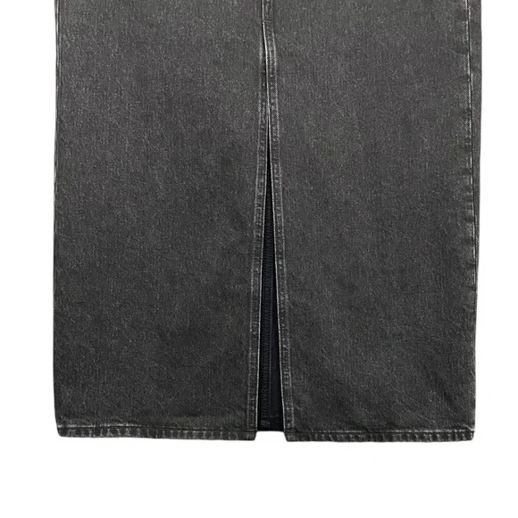 Madewell Denim Mid-Rise Maxi Skirt Lunar Wash NWT - Picture 6 of 15